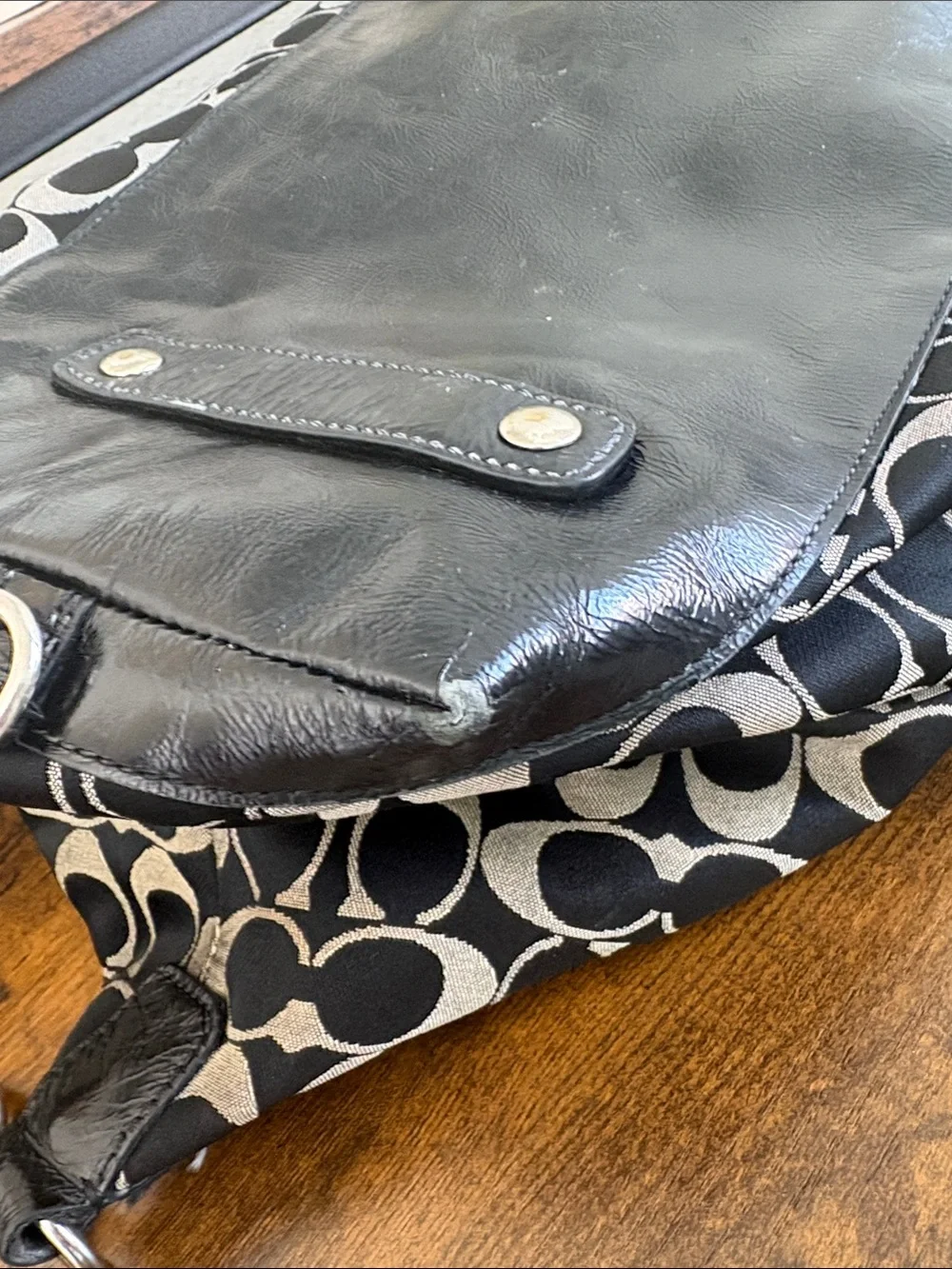 COACH Signature Ashley Satchel Bag